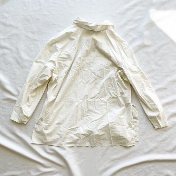 Carlie’s Court Oversized White Button Down Top - Picture 4 of 4